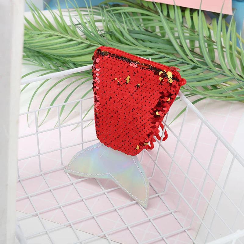Sequins Mermaid Coin Purse Mini Bags Baby Girl Money Change Wallet