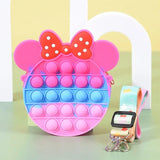 Mini Silicone Coin Purse Kids Key Bag Bubble Crossbody Bag Gift