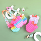 Mini Silicone Coin Purse Kids Key Bag Bubble Crossbody Bag Gift