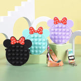 Mini Silicone Coin Purse Kids Key Bag Bubble Crossbody Bag Gift