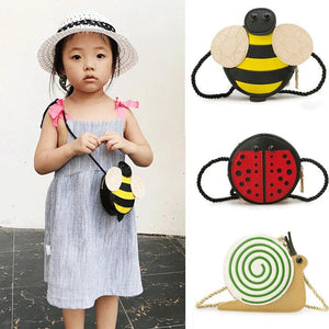 Cartoon Bee Girls Bags Lovely Ladybug Snail Messenger Bag