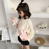 Mini Rabbit Children Coin Purse Plush Messenger Bag for Kids