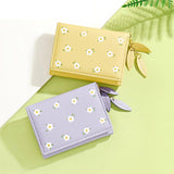 Small Floral Print Purse Card ID Bag Ladies Wallet Mini Front Pocket Purse