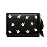 Small Floral Print Purse Card ID Bag Ladies Wallet Mini Front Pocket Purse