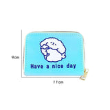 Cute Cartoon Bear Mini Coin Wallet Zipper Purse Key Case