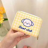 Cute Cartoon Bear Mini Coin Wallet Zipper Purse Key Case