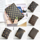 Vintage Printed Short Wallet Female Card Holder Lightweight Bag
