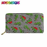 Dinosaurs Wallet for Credit Cards Portable Fairy PU Leather Purse Animals Wallet