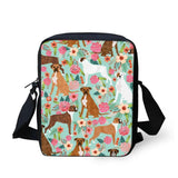 Animal Kids Crossbody Schoolbag Flower Child Shoulder School Square Messenger Ba