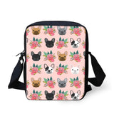 Animal Kids Crossbody Schoolbag Flower Child Shoulder School Square Messenger Ba