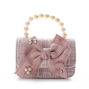 Kids Mini Bow Crossbody Bag for Girls Coin Pouch Tote Clutch Baby Purse