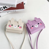 Rabbit Girls Crossbody Bag Small Coin Purse Handbag Children's Accessories