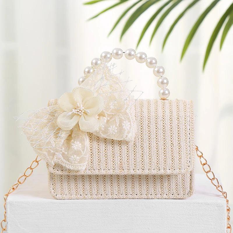 Girl Messenger Backpack Flower Princess Bag Baby Shoulder Packet