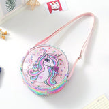 Glite Rainbow Glitter Powder Waist Bag Sequined Unicorn Messenger Bag