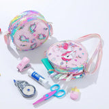 Glite Rainbow Glitter Powder Waist Bag Sequined Unicorn Messenger Bag