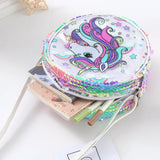 Glite Rainbow Glitter Powder Waist Bag Sequined Unicorn Messenger Bag