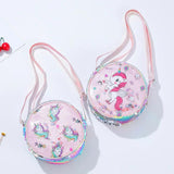Glite Rainbow Glitter Powder Waist Bag Sequined Unicorn Messenger Bag