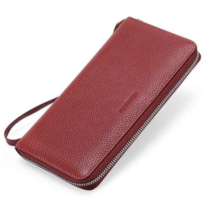 RFID Anti Theft Leather Lady's Wallet with Large Capacity