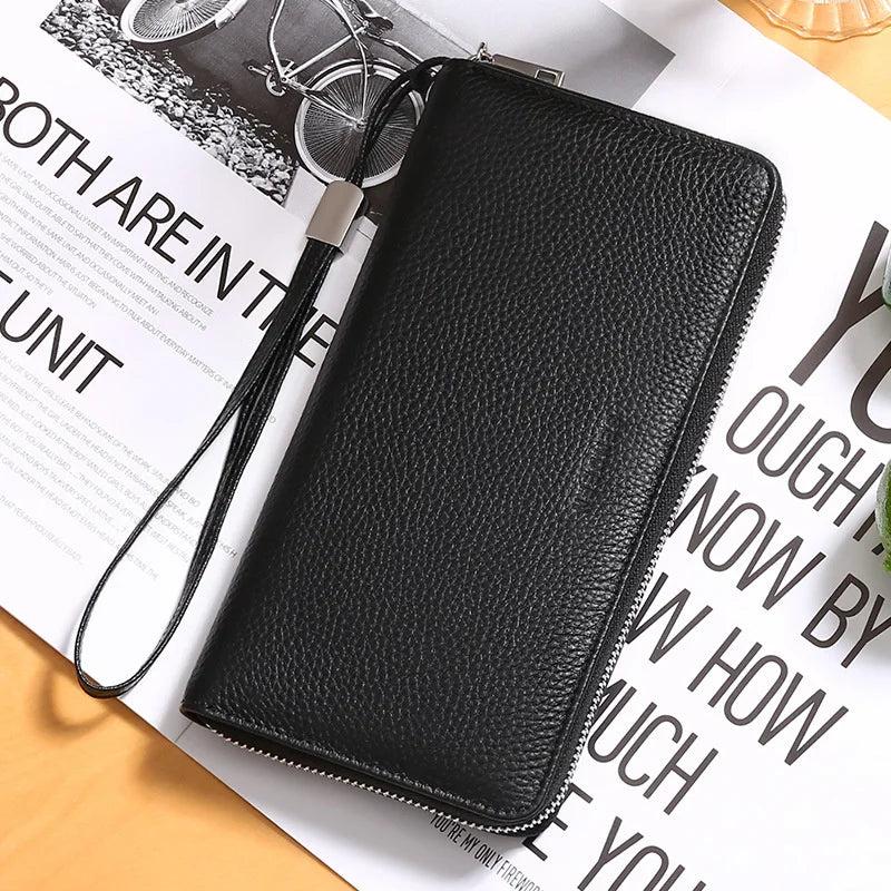 RFID Anti Theft Leather Lady's Wallet with Large Capacity