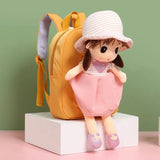 Doll Plush Kids Backpack School Bag