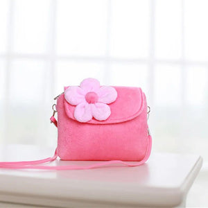 Floral Kids Coin Purse Mini Wallet Small Pearl Pouch Crossbody Bag