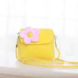 Floral Kids Coin Purse Mini Wallet Small Pearl Pouch Crossbody Bag
