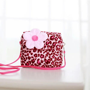 Floral Kids Coin Purse Mini Wallet Small Pearl Pouch Crossbody Bag