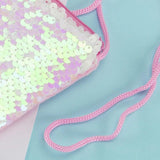 Mermaid Tail Sequins Coin Purse Crossbody Bag for Girls