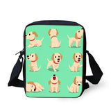 Golden Retriever Messenger Bag for Boys