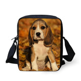 Boxer Dog Shoulder Messenger Bag Crossbody School Supplies