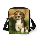 Boxer Dog Shoulder Messenger Bag Crossbody School Supplies