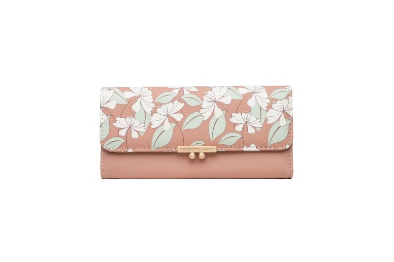 Aibu Women's Long Wallet Zipper Handbag