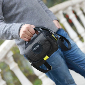 Haoshuai Men's Shoulder Bag Nylon Messenger Sports Backpack