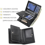 Retro Square Coin Purse Male Cash Holder for Trip