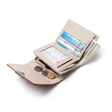 Pretty Small Wallet with Rhombus Design