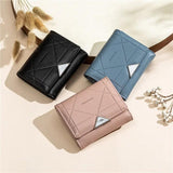 Pretty Small Wallet with Rhombus Design