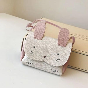 Cat Shoulder Bag PU Leather Girls Coin Purse Pack Kids Cartoon One Shoulder Pouc