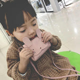Cat Shoulder Bag PU Leather Girls Coin Purse Pack Kids Cartoon One Shoulder Pouc
