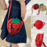 Girls Bling Sequin Handbag Shoulder Messenger Crossbody Wallet