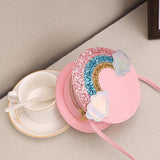 Kids Rainbow Coin Purse Mini Messenger Bag Clutch Bag
