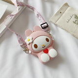 Anime Coin Purse Cartoon One-shoulder Bag Soft Small Children's Messenger Bag
