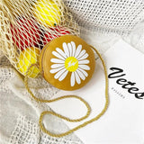 Flower Baby Girls Small Crossbody Bags Kids Mini Coin Purse Handbag