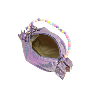 Kids Girls Small Shoulder Bag Girl Waist Bag Kids Solid Handbag Baby Summer Bags