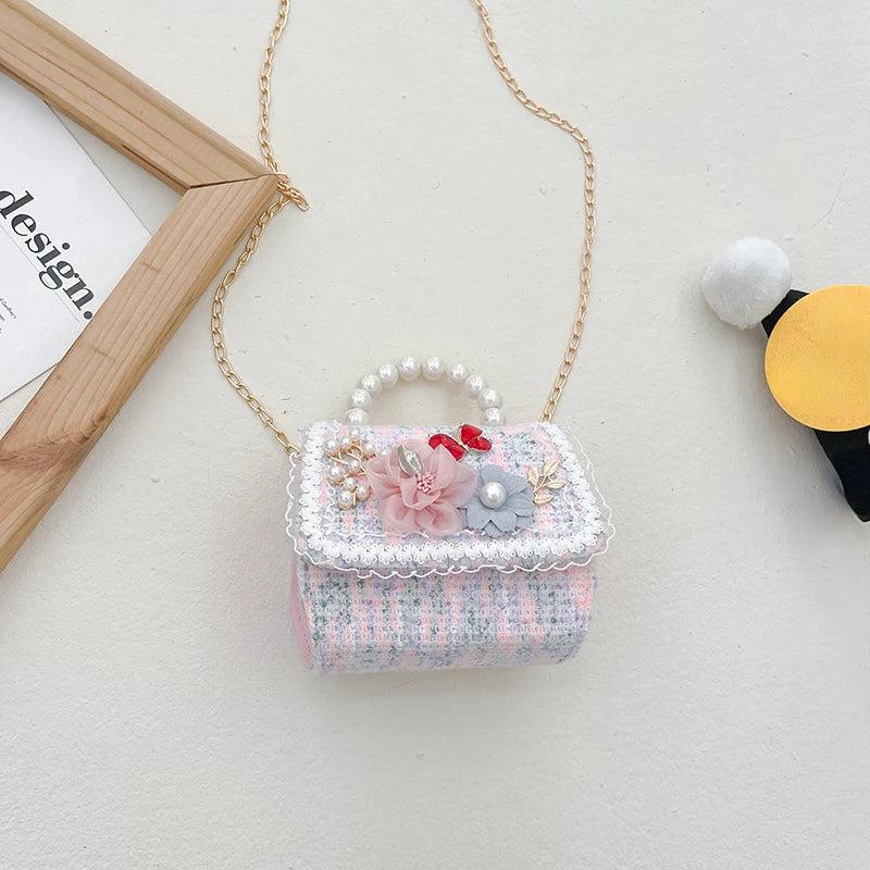 Girl Princess Messenger Bag Kids Flower Purses and Handbags
