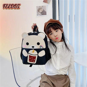 Feeddi Kindergarten Backpack Cartoon Bear Lightweight Bag
