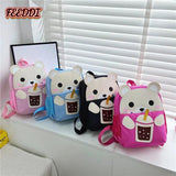 Feeddi Kindergarten Backpack Cartoon Bear Lightweight Bag