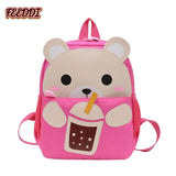 Feeddi Kindergarten Backpack Cartoon Bear Lightweight Bag