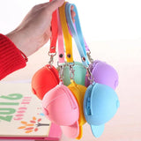 Cute Coin Purse Cartoon Candy Baseball Cap Coin Case Mini Key Case Silicone Sma