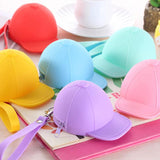Cute Coin Purse Cartoon Candy Baseball Cap Coin Case Mini Key Case Silicone Sma