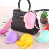 Cute Coin Purse Cartoon Candy Baseball Cap Coin Case Mini Key Case Silicone Sma